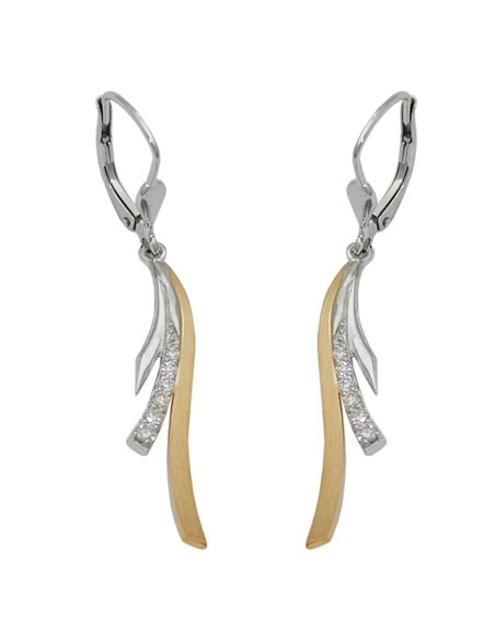 earring brilliant-0,17k 14k gold