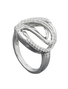 ring white zirconias silver 925