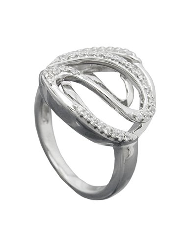 ring white zirconias silver 925