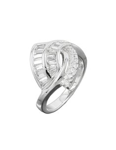 ring many zirconia crystals silver 925