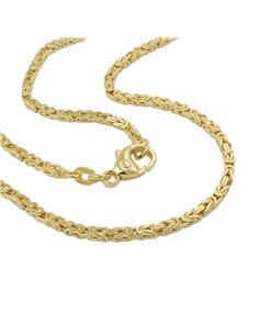 chain byzantine 2x2mm 50cm 14k gold