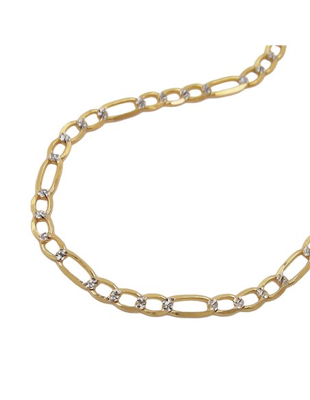 necklace figaro chain 45cm 14k gold