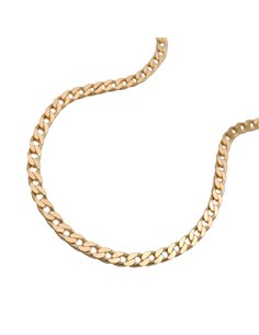 necklace open curb 45cm 14k gold