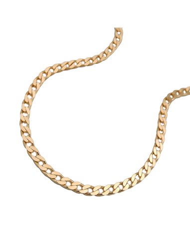 necklace open curb 45cm 14k gold