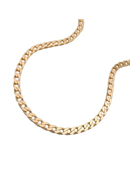 necklace open curb 45cm 14k gold