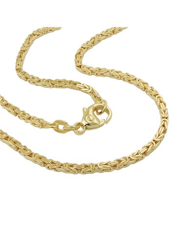 bracelet byzantine 2x2mm 19cm 14k gold