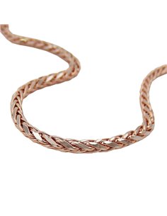 bracelet wheat chain 19cm 14k redgold