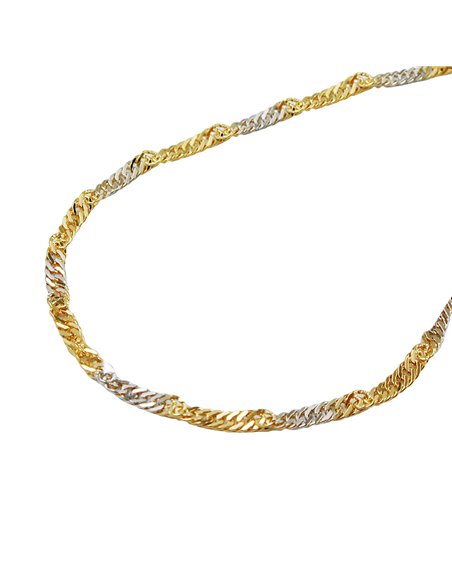 bracelet singapore 19cm chain 14k gold