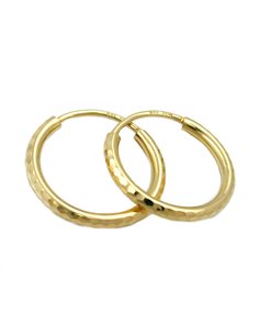hoop earrings 15mm 14k gold